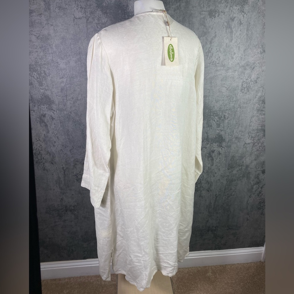 Linen  Single Button Kimono - Picture 6 of 6